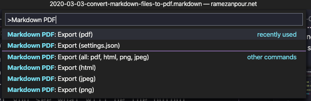 rmarkdown to pdf